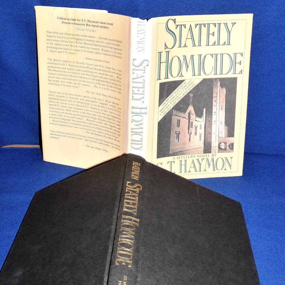 Stately Homicide by S. T. Haymon (1984, Hardcover Book) Mystery